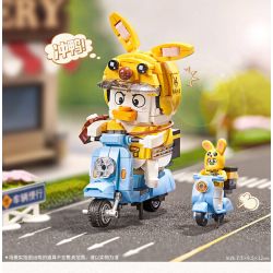 LOZ 1676 non  YAYA MANG ĐI bộ đồ chơi xếp lắp ráp ghép mô hình