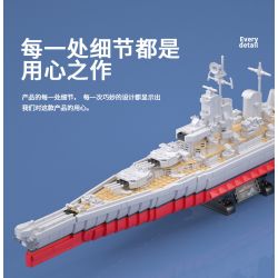 PanlosBrick 637010 Panlos Brick 637010 non  VẢI WAA BATTLESHIP. bộ đồ chơi xếp lắp ráp ghép mô hình Military Army IOWA CLASS BATTLESHIP Quân Sự Bộ Đội 1703 khối