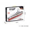 PanlosBrick 637010 Panlos Brick 637010 non  VẢI WAA BATTLESHIP. bộ đồ chơi xếp lắp ráp ghép mô hình Military Army IOWA CLASS BATTLESHIP Quân Sự Bộ Đội 1703 khối