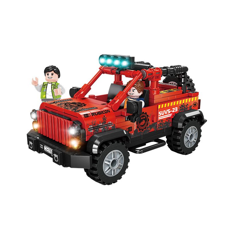 FORANGE FC1623 1623 non Lego LỖI MÀU ĐỎ bộ đồ chơi xếp lắp ráp ghép mô hình Racers RACING CLUB Đua Tốc Độ 311 khối