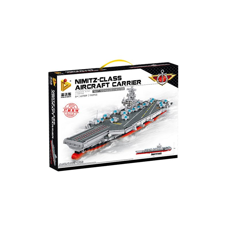 PanlosBrick 637009 Panlos Brick 637009 non  BUSH NIMIT VỊ TRÍ HẠT NHÂN bộ đồ chơi xếp lắp ráp ghép mô hình Military Army NIMITZ-CLASS AIRCRAFT CARRIER Quân Sự Bộ Đội 1988 khối