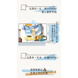 LOZ 1676 non  YAYA MANG ĐI bộ đồ chơi xếp lắp ráp ghép mô hình