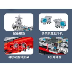 PanlosBrick 637009 Panlos Brick 637009 non  BUSH NIMIT VỊ TRÍ HẠT NHÂN bộ đồ chơi xếp lắp ráp ghép mô hình Military Army NIMITZ-CLASS AIRCRAFT CARRIER Quân Sự Bộ Đội 1988 khối