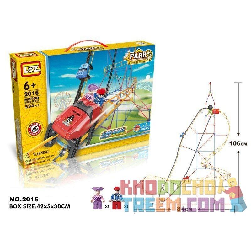 LOZ 2016 Xếp hình kiểu Nanoblock LOZ ELECTRIC AMUSEMENT PARK Electric Amusement Park Crazy Rollercoaster Tàu Lượn Siêu Tốc động Cơ Pin 534 khối có động cơ pin LOZ 2016 Xếp hình kiểu Nanoblock LOZ ELECTRIC AMUSEMENT PARK Electric Amusement Park Crazy Rollercoaster Tàu Lượn Siêu Tốc động Cơ Pin 534 khối có động cơ pin