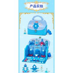 GUDI 9041 non  GÓI CUNG ĐIỆN BĂNG bộ đồ chơi xếp lắp ráp ghép mô hình Yeloli 320 khối