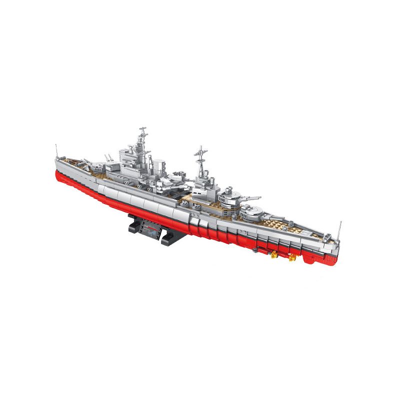 PanlosBrick 637008 Panlos Brick 637008 non Lego ELIZABETH NỮ HOÀNG GIÁ bộ đồ chơi xếp lắp ráp ghép mô hình Military Army QIEEN ELIZABETH-CLASS BATTLESHIP Quân Sự Bộ Đội 1556 khối