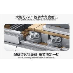 PanlosBrick 637008 Panlos Brick 637008 non  ELIZABETH NỮ HOÀNG GIÁ bộ đồ chơi xếp lắp ráp ghép mô hình Military Army QIEEN ELIZABETH-CLASS BATTLESHIP Quân Sự Bộ Đội 1556 khối