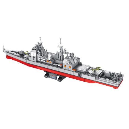 PanlosBrick 637007 Panlos Brick 637007 non  TÀU TUẦN DƯƠNG TÊN LỬA TIKINDRO CỘNG VỚI bộ đồ chơi xếp lắp ráp ghép mô hình Military Army TICONDEROGA-CLASS CRUISER Quân Sự Bộ Đội 1513 khối