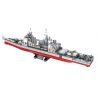 PanlosBrick 637007 Panlos Brick 637007 non  TÀU TUẦN DƯƠNG TÊN LỬA TIKINDRO CỘNG VỚI bộ đồ chơi xếp lắp ráp ghép mô hình Military Army TICONDEROGA-CLASS CRUISER Quân Sự Bộ Đội 1513 khối