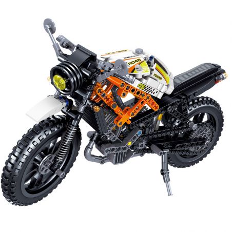 ZHEGAO QL0482 0482 non  XE MÁY ZHIBA bộ đồ chơi xếp lắp ráp ghép mô hình  COMPETITIVE MOTORCTCLE Kỹ Thuật Công Nghệ Cao Mô Hình Phương Tiện 477 khối
