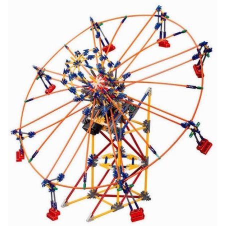 LOZ 2021 P0002 0002 Xếp hình kiểu Nanoblock LOZ ELECTRIC AMUSEMENT PARK Electric Amusement Park Whirly Ferris Wheel Rotating Wheel đu Quay Tròn Nghiêng 8 Ghế động Cơ Pin 537 khối có động cơ pin