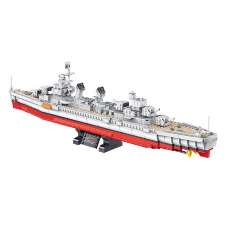 PanlosBrick 637006 Panlos Brick 637006 non  FLETCHER KẺ HỦY DIỆT. bộ đồ chơi xếp lắp ráp ghép mô hình Military Army FLETCHER-CLASS DESTROYER Quân Sự Bộ Đội 1331 khối
