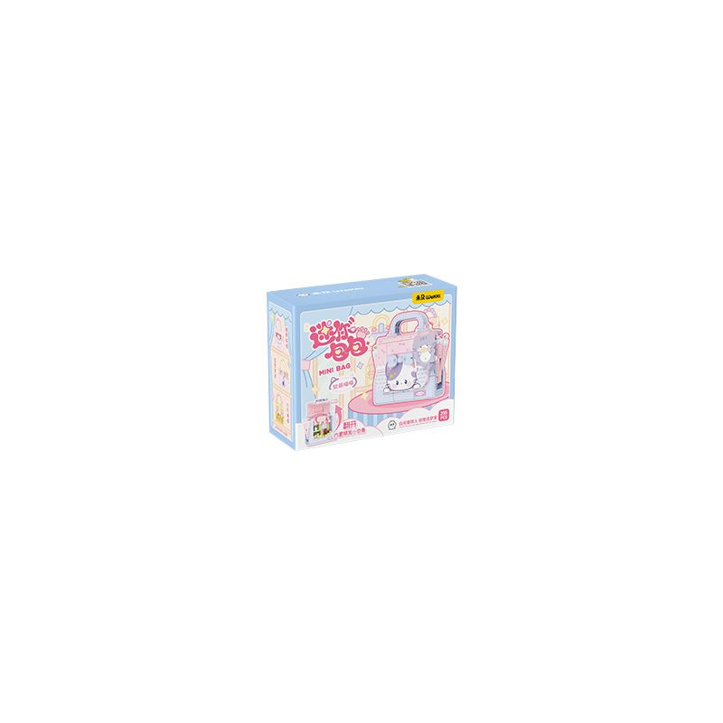 WEKKI 516908 non  MEO MỀM DỄ THƯƠNG bộ đồ chơi xếp lắp ráp ghép mô hình CUTE KITTEN