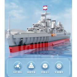 PanlosBrick 637006 Panlos Brick 637006 non  FLETCHER KẺ HỦY DIỆT. bộ đồ chơi xếp lắp ráp ghép mô hình Military Army FLETCHER-CLASS DESTROYER Quân Sự Bộ Đội 1331 khối