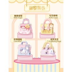 WEKKI 516908 non  MEO MỀM DỄ THƯƠNG bộ đồ chơi xếp lắp ráp ghép mô hình CUTE KITTEN