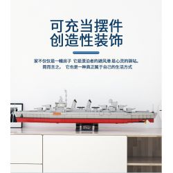 PanlosBrick 637006 Panlos Brick 637006 non  FLETCHER KẺ HỦY DIỆT. bộ đồ chơi xếp lắp ráp ghép mô hình Military Army FLETCHER-CLASS DESTROYER Quân Sự Bộ Đội 1331 khối