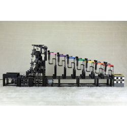 MouldKing 26006 Mould King 26006 REBRICKABLE MOC-43565 43565 MOC43565 non  NHÀ MÁY SẢN XUẤT DÂY CHUYỀN GBC RAINBOW TENSION bộ đồ chơi xếp lắp ráp ghép mô hình GREAT BALL CONTRAPTION RAINBOW TENSEGRITY 2520 khối