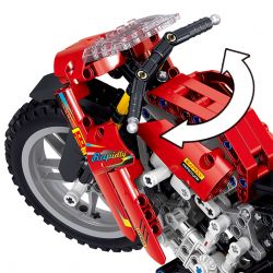 ZHEGAO QL0481 0481 non  XÍCH PHONG XE MÁY bộ đồ chơi xếp lắp ráp ghép mô hình  COMPETITIVE MOTORCTCLE Kỹ Thuật Công Nghệ Cao Mô Hình Phương Tiện 496 khối