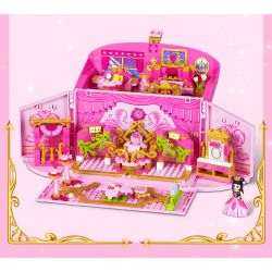 GUDI 9040 non  TÚI LÂU ĐÀI BUD bộ đồ chơi xếp lắp ráp ghép mô hình Yeloli 389 khối