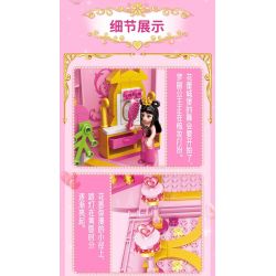 GUDI 9040 non  TÚI LÂU ĐÀI BUD bộ đồ chơi xếp lắp ráp ghép mô hình Yeloli 389 khối