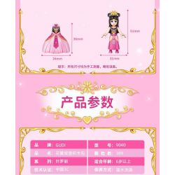 GUDI 9040 non  TÚI LÂU ĐÀI BUD bộ đồ chơi xếp lắp ráp ghép mô hình Yeloli 389 khối