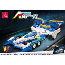 JIESTAR 92003 JJ9169 9169 non  XE ĐUA CÔNG THỨC CỰC KỲ THÔNG MINH AKF-11 SUPER ASLADA bộ đồ chơi xếp lắp ráp ghép mô hình 706 khối