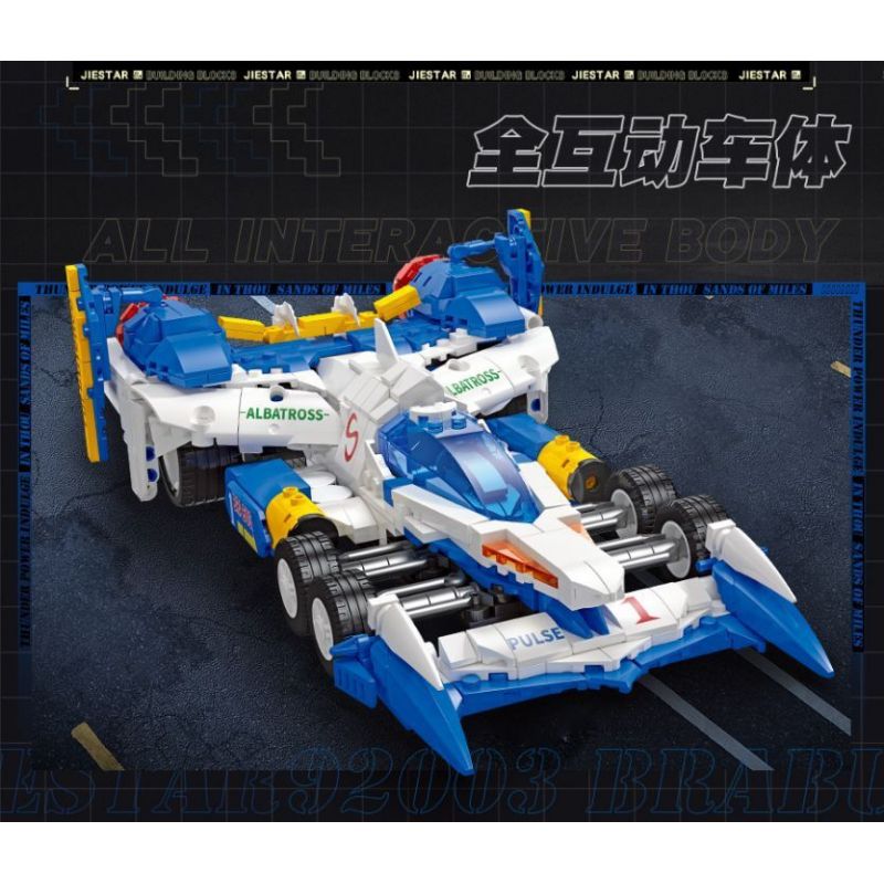 JIESTAR 92003 JJ9169 9169 non  XE ĐUA CÔNG THỨC CỰC KỲ THÔNG MINH AKF-11 SUPER ASLADA bộ đồ chơi xếp lắp ráp ghép mô hình 706 khối