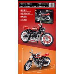 ZHEGAO QL0480 0480 non  XE MÁY CHIJUE bộ đồ chơi xếp lắp ráp ghép mô hình  COMPETITIVE MOTORCTCLE Kỹ Thuật Công Nghệ Cao Mô Hình Phương Tiện 387 khối