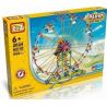 LOZ 2024 P0006 0006 Xếp hình kiểu Nanoblock LOZ ELECTRIC AMUSEMENT PARK Electric Amusement Park Happy Ferris Wheel đu Quay Tròn Kép đứng 8 Ghế động Cơ Pin 660 khối có động cơ pin