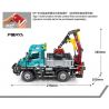SEMBO 720900 non  JCM UNIMOG U400 bộ đồ chơi xếp lắp ráp ghép mô hình 910 khối
