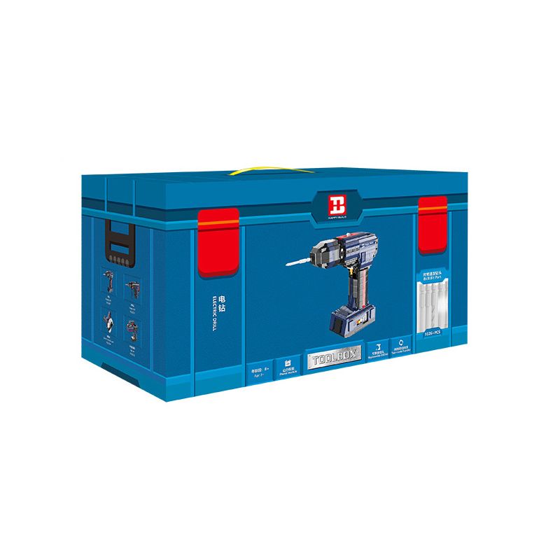 HAPPY BUILD SHINEYU XINYU YC-22017 22017 YC22017 non  MÁY KHOAN ĐIỆN bộ đồ chơi xếp lắp ráp ghép mô hình  Kỹ Thuật Công Nghệ Cao Mô Hình Phương Tiện 1026 khối