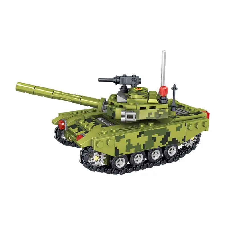 ZHEGAO QL2132 2132 non  XE TĂNG NHỎ bộ đồ chơi xếp lắp ráp ghép mô hình Military Army TRACKED TANK Quân Sự Bộ Đội 1104 khối