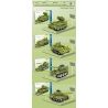 ZHEGAO QL2132 2132 non  XE TĂNG NHỎ bộ đồ chơi xếp lắp ráp ghép mô hình Military Army TRACKED TANK Quân Sự Bộ Đội 1104 khối