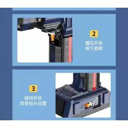 HAPPY BUILD SHINEYU XINYU YC-22017 22017 YC22017 non  MÁY KHOAN ĐIỆN bộ đồ chơi xếp lắp ráp ghép mô hình  Kỹ Thuật Công Nghệ Cao Mô Hình Phương Tiện 1026 khối