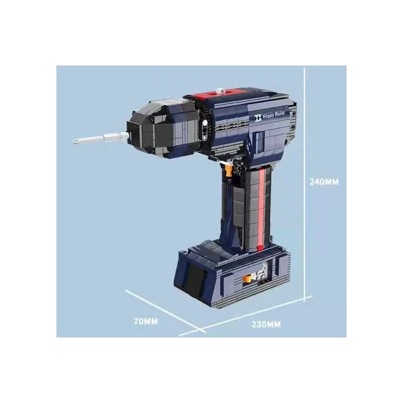 HAPPY BUILD SHINEYU XINYU YC-22017 22017 YC22017 non  MÁY KHOAN ĐIỆN bộ đồ chơi xếp lắp ráp ghép mô hình  Kỹ Thuật Công Nghệ Cao Mô Hình Phương Tiện 1026 khối