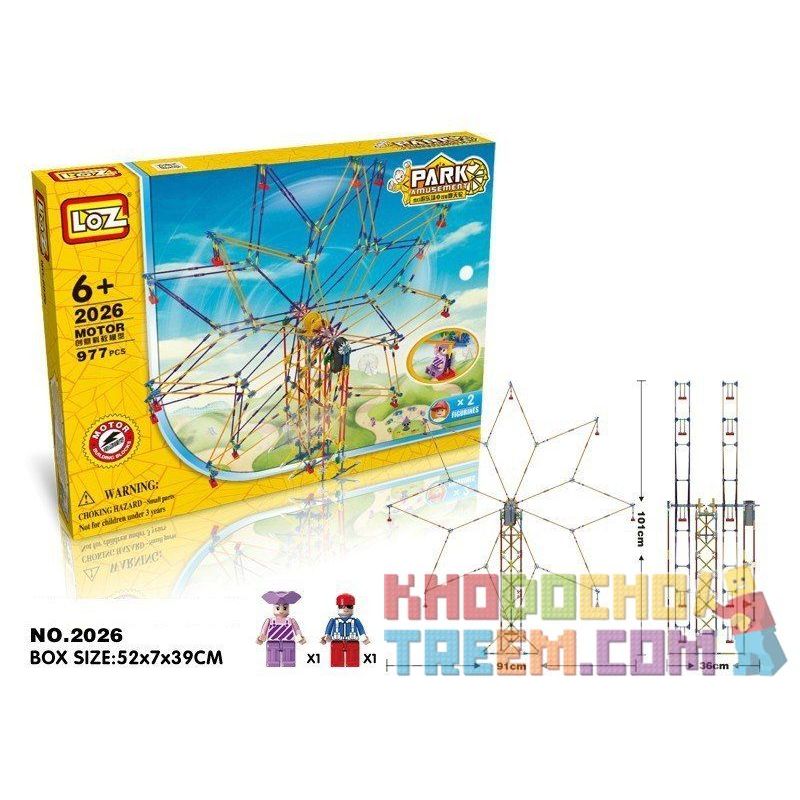 LOZ 2026 P0001 0001 Xếp hình kiểu Nanoblock LOZ ELECTRIC AMUSEMENT PARK Electric Amusement Park Double Star Ferris Wheel đu Quay đứng Hình Sao 8 Cánh động Cơ Pin 977 khối có động cơ pin LOZ 2026 P0001 0001 Xếp hình kiểu Nanoblock LOZ ELECTRIC AMUSEMENT PARK Electric Amusement Park Double Star Ferris Wheel đu Quay đứng Hình Sao 8 Cánh động Cơ Pin 977 khối có động cơ pin