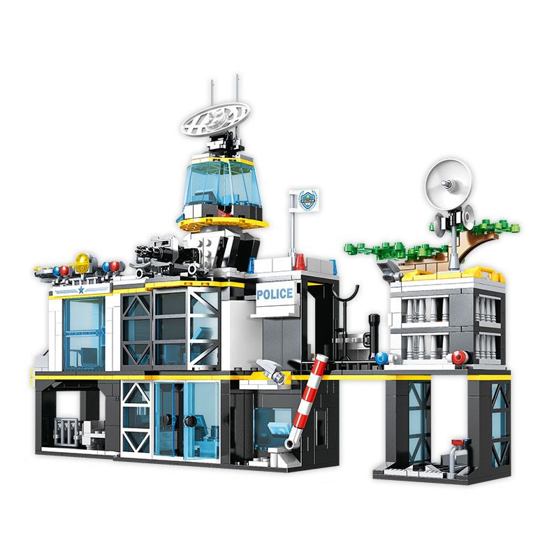 WOMA C0555 0555 non  TRỤ SỞ SWAT bộ đồ chơi xếp lắp ráp ghép mô hình City SWAT CORPS Thành Phố 1357 khối