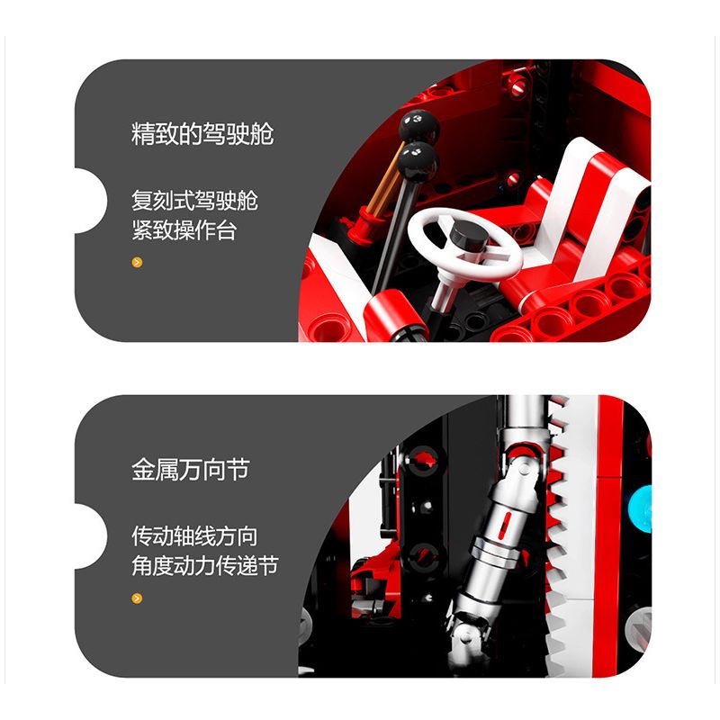 HAPPY BUILD SHINEYU XINYU YC22012 22012 YC-22012 REBRICKABLE MOC-63441 63441 MOC63441 non  XE NÂNG HẠNG NẶNG SÁU BÁNH CITY "MOVERS" 1:10 tỷ lệ 1:10 bộ đồ chơi xếp lắp ráp ghép mô hình  CITY BUILDER HEAVY DUTY FORKLIFT Kỹ Thuật Công Nghệ Cao Mô Hình Phương Tiện 2015 khối