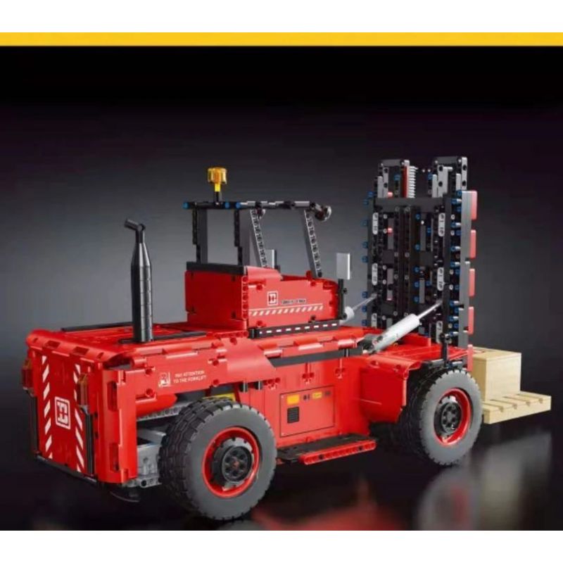 HAPPY BUILD SHINEYU XINYU YC22012 22012 YC-22012 REBRICKABLE MOC-63441 63441 MOC63441 non  XE NÂNG HẠNG NẶNG SÁU BÁNH CITY "MOVERS" 1:10 tỷ lệ 1:10 bộ đồ chơi xếp lắp ráp ghép mô hình  CITY BUILDER HEAVY DUTY FORKLIFT Kỹ Thuật Công Nghệ Cao Mô Hình Phương Tiện 2015 khối