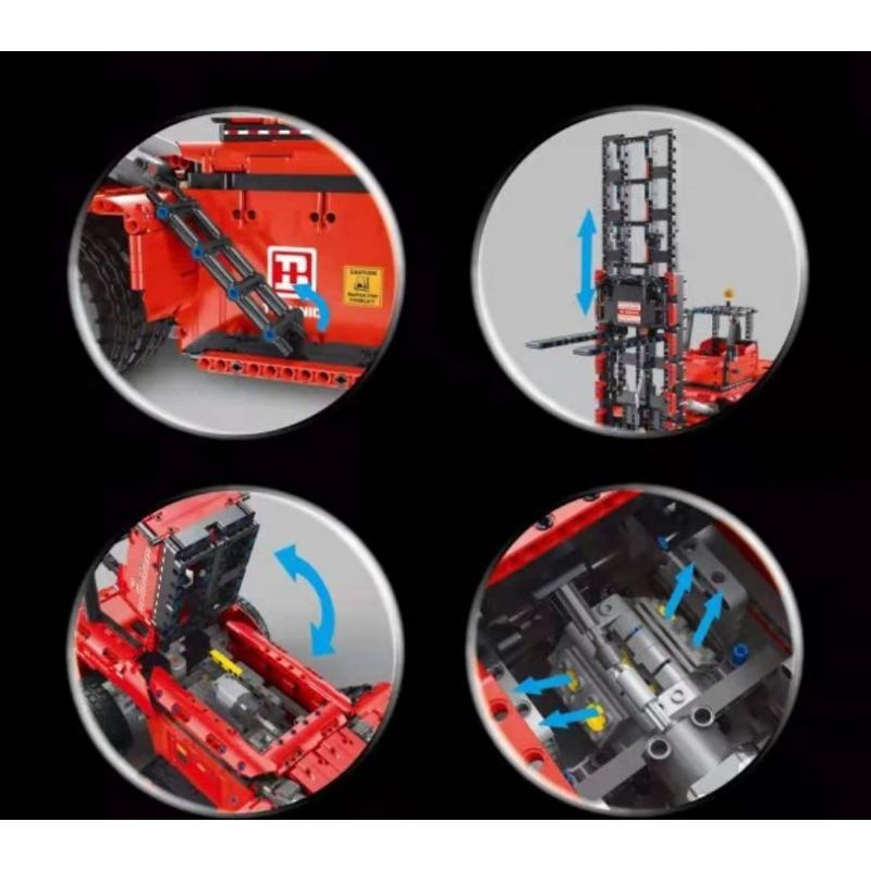 HAPPY BUILD SHINEYU XINYU YC22012 22012 YC-22012 REBRICKABLE MOC-63441 63441 MOC63441 non  XE NÂNG HẠNG NẶNG SÁU BÁNH CITY "MOVERS" 1:10 tỷ lệ 1:10 bộ đồ chơi xếp lắp ráp ghép mô hình  CITY BUILDER HEAVY DUTY FORKLIFT Kỹ Thuật Công Nghệ Cao Mô Hình Phương Tiện 2015 khối