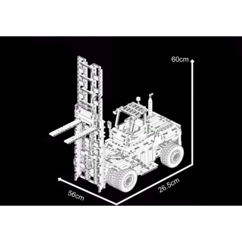 HAPPY BUILD SHINEYU XINYU YC22012 22012 YC-22012 REBRICKABLE MOC-63441 63441 MOC63441 non  XE NÂNG HẠNG NẶNG SÁU BÁNH CITY "MOVERS" 1:10 tỷ lệ 1:10 bộ đồ chơi xếp lắp ráp ghép mô hình  CITY BUILDER HEAVY DUTY FORKLIFT Kỹ Thuật Công Nghệ Cao Mô Hình Phương Tiện 2015 khối