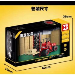 HAPPY BUILD SHINEYU XINYU YC22012 22012 YC-22012 REBRICKABLE MOC-63441 63441 MOC63441 non  XE NÂNG HẠNG NẶNG SÁU BÁNH CITY "MOVERS" 1:10 tỷ lệ 1:10 bộ đồ chơi xếp lắp ráp ghép mô hình  CITY BUILDER HEAVY DUTY FORKLIFT Kỹ Thuật Công Nghệ Cao Mô Hình Phương Tiện 2015 khối