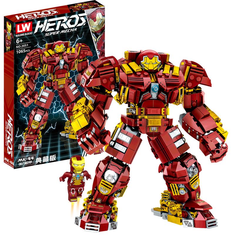LW 2051 non  IRON MAN ANTI-HULK ARMOR MK-44 PHIÊN BẢN COLLECTOR'S MECH MẠNH MẼ 1:24 tỷ lệ 1:24 bộ đồ chơi xếp lắp ráp ghép mô hình Marvel Super Heroes HEROS SUPER MECHA MK-44 POWERFUL Siêu Anh Hùng Marvel 1056 khối LW 2051 non  IRON MAN ANTI-HULK ARMOR MK-44 PHIÊN BẢN COLLECTOR'S MECH MẠNH MẼ 1:24 tỷ lệ 1:24 bộ đồ chơi xếp lắp ráp ghép mô hình Marvel Super Heroes HEROS SUPER MECHA MK-44 POWERFUL Siêu Anh Hùng Marvel 1056 khối