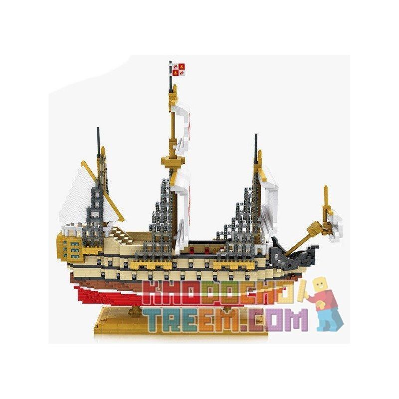 LOZ 9048 Xếp hình kiểu Nanoblock ARCHITECTURE Santa Maria Santa Maria 2660 khối