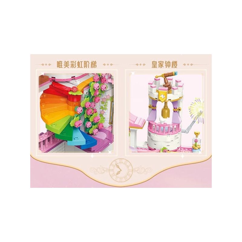 QMAN ENLIGHTEN KEEPPLEY 32021 non  CÔNG CHÚA LEIA 4 BLOOMING WONDERLAND HỌC VIỆN HOÀNG GIA bộ đồ chơi xếp lắp ráp ghép mô hình Girl PRINCESS LEAH Con Gái 1138 khối