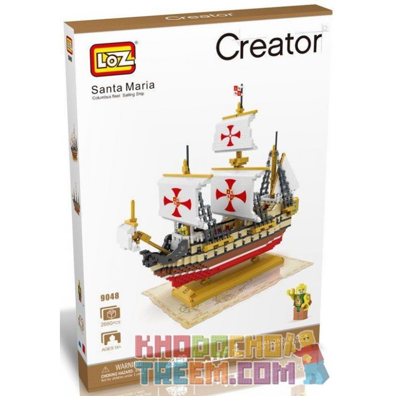 LOZ 9048 Xếp hình kiểu Nanoblock ARCHITECTURE Santa Maria Santa Maria 2660 khối