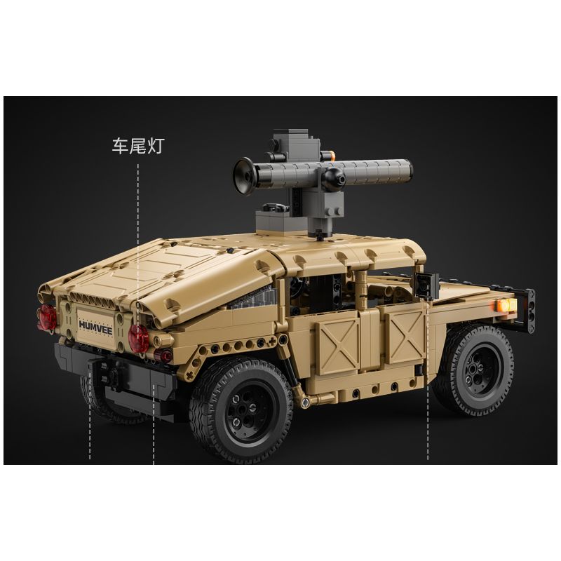 CADA DOUBLEE C51202 51202 non  XE ĐỊA HÌNH HUMMER H1 1:14 tỷ lệ 1:14 bộ đồ chơi xếp lắp ráp ghép mô hình  HUMVEE Kỹ Thuật Công Nghệ Cao Mô Hình Phương Tiện 628 khối