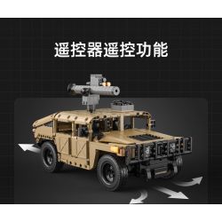 CADA DOUBLEE C51202 51202 non  XE ĐỊA HÌNH HUMMER H1 1:14 tỷ lệ 1:14 bộ đồ chơi xếp lắp ráp ghép mô hình  HUMVEE Kỹ Thuật Công Nghệ Cao Mô Hình Phương Tiện 628 khối