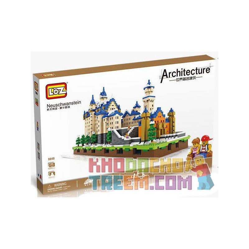 LOZ 9049 Xếp hình kiểu Nanoblock ARCHITECTURE Neuschwanstein Neuschwanstein 6800 khối LOZ 9049 Xếp hình kiểu Nanoblock ARCHITECTURE Neuschwanstein Neuschwanstein 6800 khối