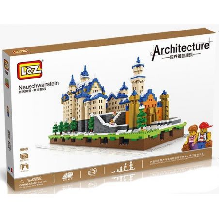 LOZ 9049 Xếp hình kiểu Nanoblock ARCHITECTURE Neuschwanstein Neuschwanstein 6800 khối